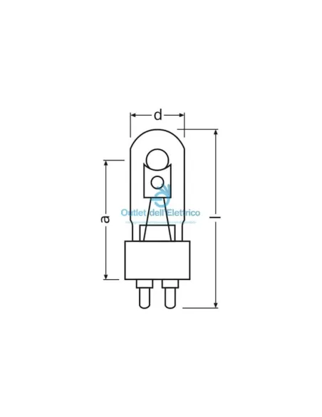 Osram 02016 Hqi-t 70w/ndl uvs g12 fs1